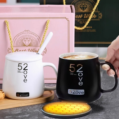 علبة USB متعددة الأغراض تسخين الكأس السفر الذكي لوحة تسخين الزجاجة مع الشحن اللاسلكي