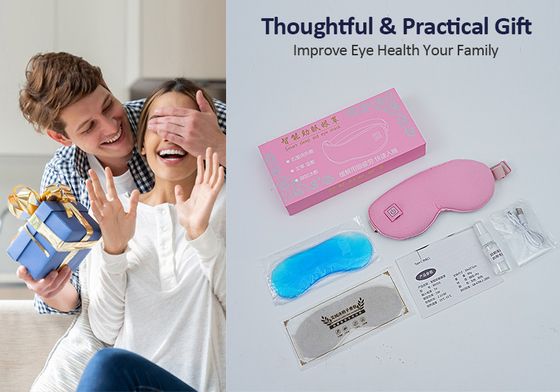 Cordless Graphene Self Heated Eye Mask With Soothing Heat Cold Pack For Dry Eye Stye Relax Eye Strain