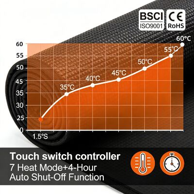 تخصيص وسادة ماوس مُسخّنة للحماية من الحرارة الزائدة مع شحن لاسلكي ومسند للمعصم وسادة ماوس تسخين ذكية