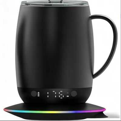 Customized logo Smart Mug Warmer Wireless Heated Coffee Smart Temperature Control Self-Heating Coffee Mug for Travel