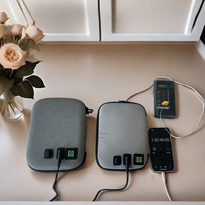 حقيبة تسخين غذائية محمولة تعمل بالطاقة USB مع قطعة قماش أكسفورد مقاومة للمياه ومغلفة معزولة آمنة للغذاء لوجبات الوجبات الدافئة في أي وقت وفي أي مكان