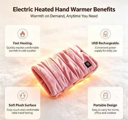 حرارة اليد المحمولة USB كهربائية 3 درجة حرارة قابلة للتعديل ماكس 50 درجة مئوية كيس التدفئة اليدوي الرقيق القابل لإعادة الشحن الشتاء الهدية الدافئة في الهواء الطلق