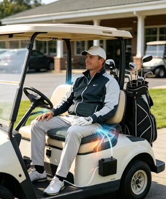Custom Golf Cart Seat Cushion, Cooling & Heating Function, Support Logo, Color & Size Customization, Portable Temperature‑Controlled Golf Seat Pad for Golf Cart