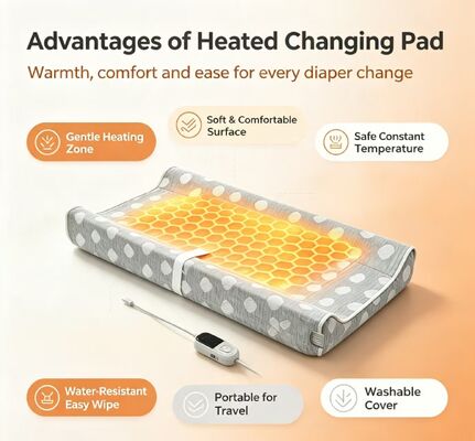 baby heating pad gentle temperature control soft fabric safe and effective soothing warmth for newborns and young children