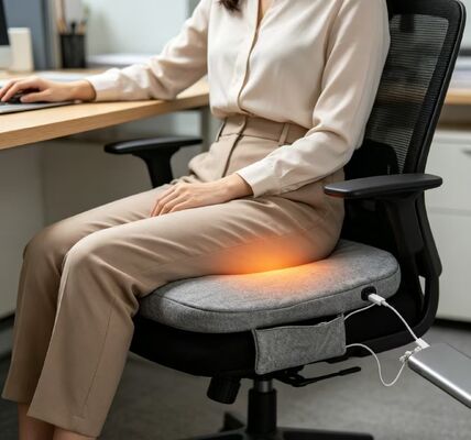 وسادة مقعد دافئة بالجرافين 45×45 سم 3 سم بطانة سميكة قطنية USB 3 سرعات ضبط درجة الحرارة وسادة تسخين للوطن السيارة المكتب دافئ الخصر دعم الظهر