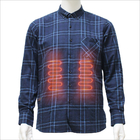 قميص Sheerfond تدفئة طويلة الأكمام ، ملابس داخلية حرارية دافئة من الفلانيل Odm