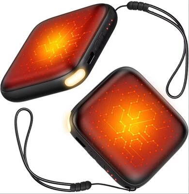 أجهزة تسخين اليد قابلة للإعادة الشحن 2 حزمة 6000mAh تسخين سريع مصباح LED معتمد لمدة عام واحد ضمان